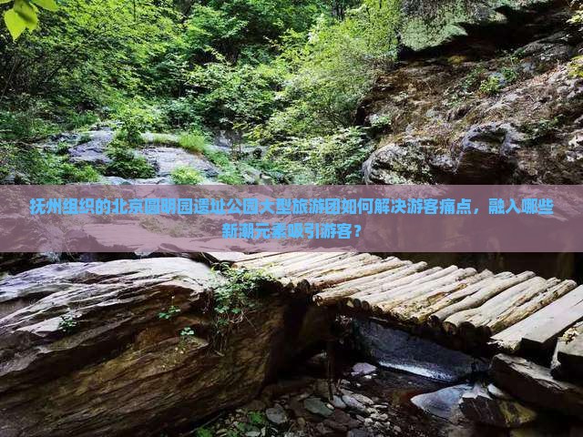 抚州组织的北京圆明园遗址公园大型旅游团如何解决游客痛点，融入哪些新潮元素吸引游客？