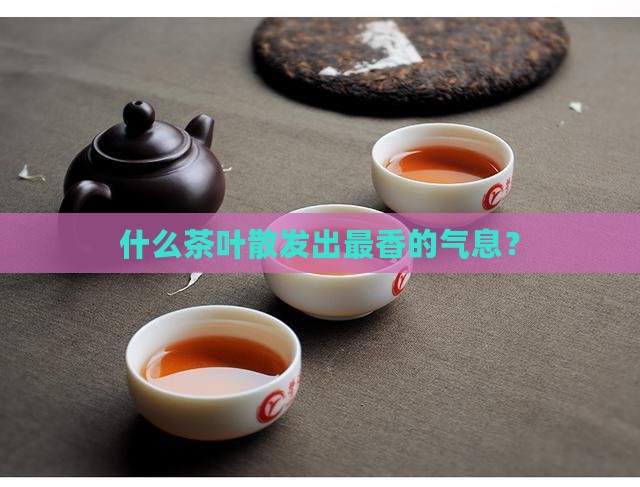 什么茶叶散发出最香的气息？