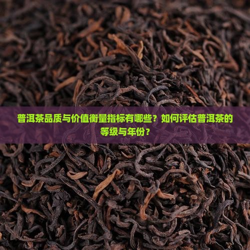 普洱茶品质与价值衡量指标有哪些？如何评估普洱茶的等级与年份？