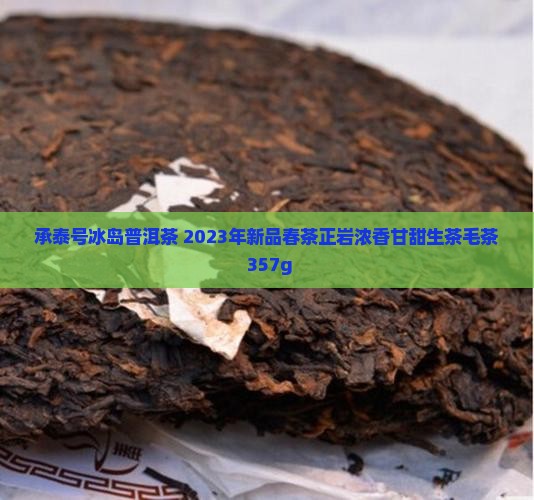 承泰号冰岛普洱茶 2023年新品春茶正岩浓香甘甜生茶毛茶 357g