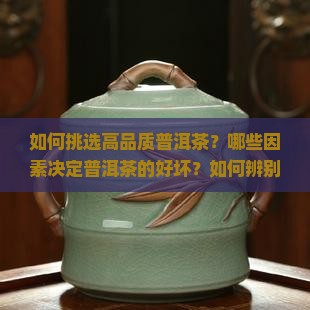 如何挑选高品质普洱茶？哪些因素决定普洱茶的好坏？如何辨别普洱茶的年份与真假？