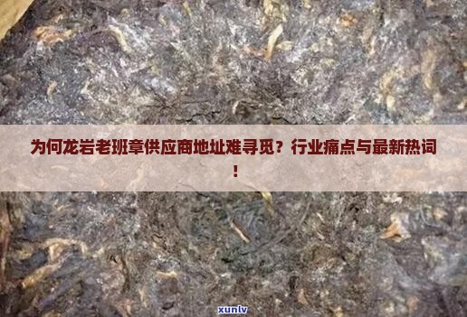 为何龙岩老班章供应商地址难寻觅？行业痛点与最新热词！