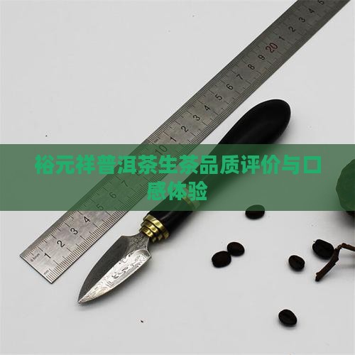 裕元祥普洱茶生茶品质评价与口感体验