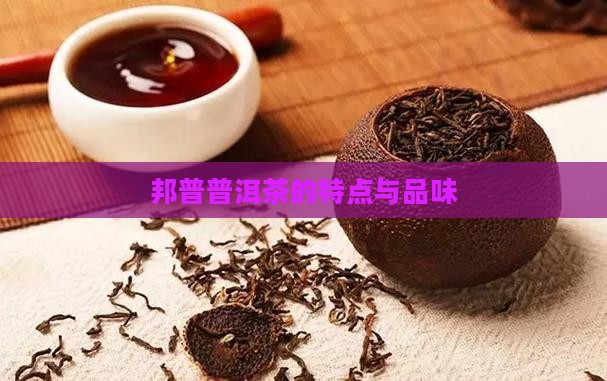 邦普普洱茶的特点与品味