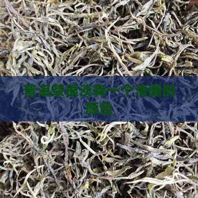 普洱茶很淡有一个清晰的颜色