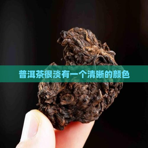 普洱茶很淡有一个清晰的颜色