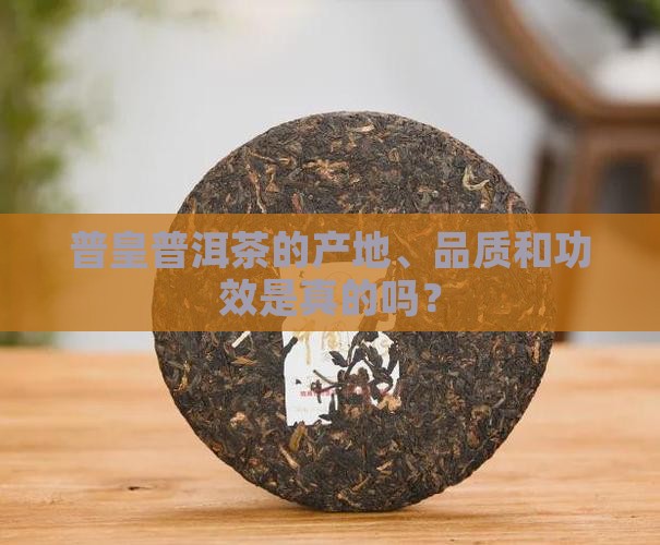 普皇普洱茶的产地、品质和功效是真的吗？