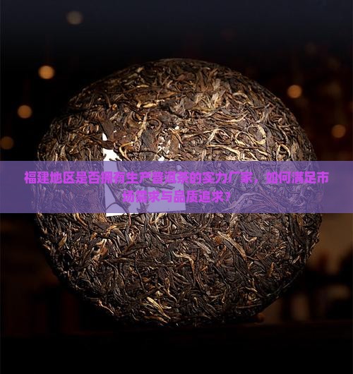 福建地区是否拥有生产普洱茶的实力厂家，如何满足市场需求与品质追求？