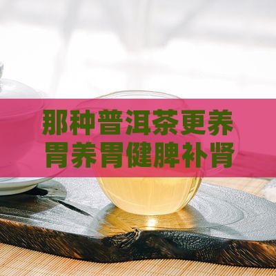那种普洱茶更养胃养胃健脾补肾且喝了胃好