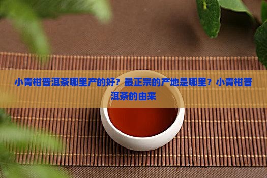 小青柑普洱茶哪里产的好？最正宗的产地是哪里？小青柑普洱茶的由来
