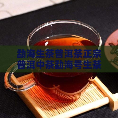 勐海生茶普洱茶正宗普洱中茶勐海号生茶