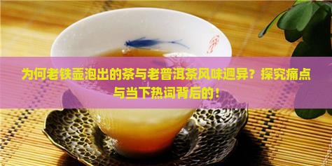 为何老铁壶泡出的茶与老普洱茶风味迥异？探究痛点与当下热词背后的！
