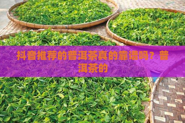 抖音推荐的普洱茶真的靠谱吗？普洱茶的