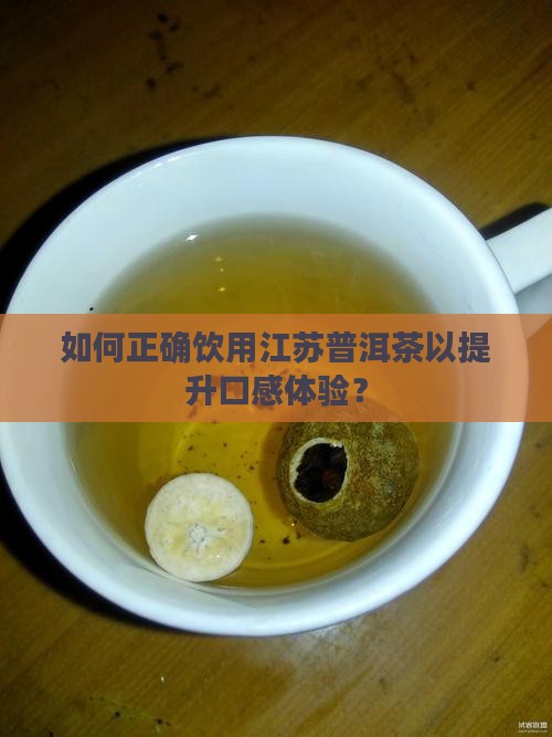 如何正确饮用江苏普洱茶以提升口感体验？