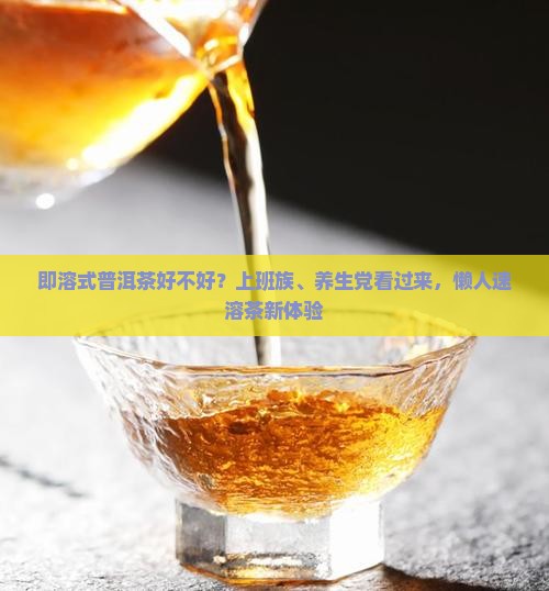 即溶式普洱茶好不好？上班族、养生党看过来，懒人速溶茶新体验