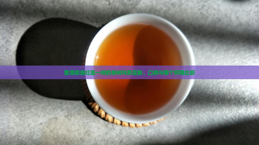 普洱和滇红是一样的茶树吗及区别、口感与哪个好喝比较