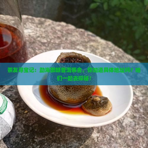 茶友寻宝记：勐海醉朗普洱茶舍，你知道具体地址吗？咱们一起去探秘！