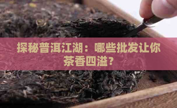 探秘普洱江湖：哪些批发让你茶香四溢？