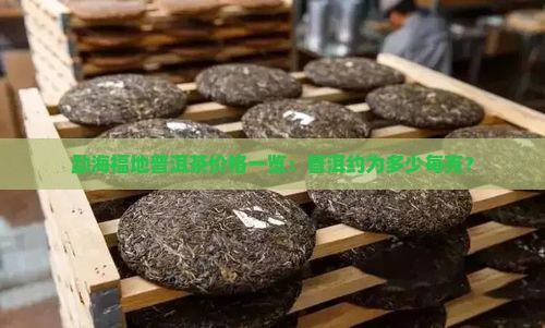 勐海福地普洱茶价格一览：普洱约为多少每克？