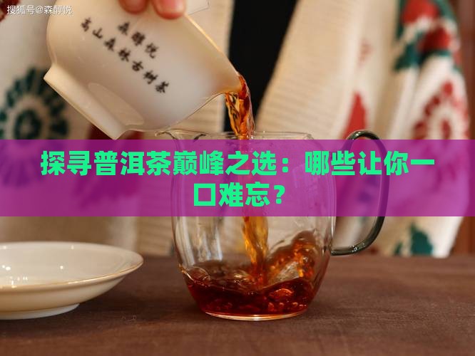 探寻普洱茶巅峰之选：哪些让你一口难忘？
