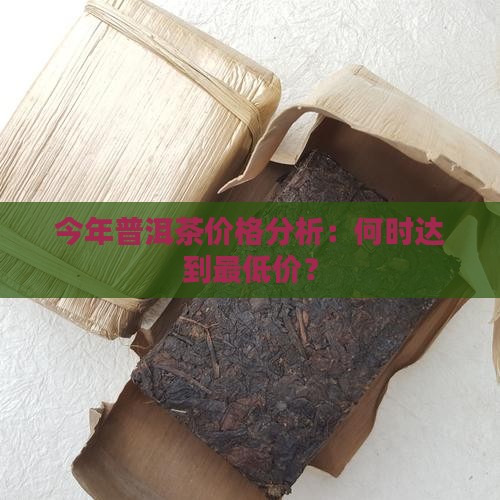 今年普洱茶价格分析：何时达到最低价？