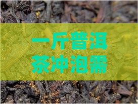 一斤普洱茶冲泡需要多少干普洱茶量？