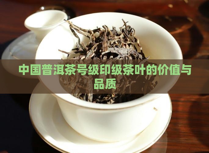 中国普洱茶号级印级茶叶的价值与品质