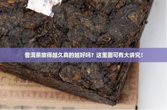 普洱茶放得越久真的越好吗？这里面可有大讲究！