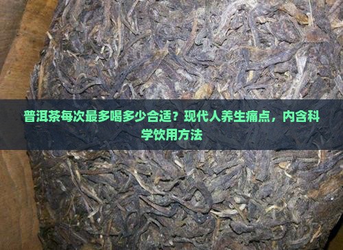 普洱茶每次最多喝多少合适？现代人养生痛点，内含科学饮用方法