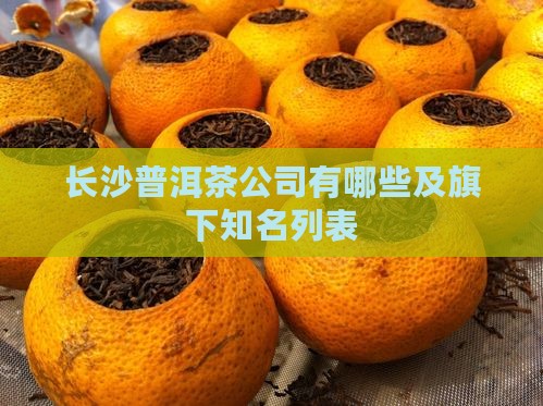 长沙普洱茶公司有哪些及旗下知名列表