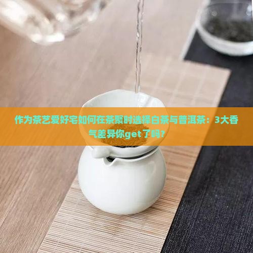 作为茶艺爱好宅如何在茶聚时选择白茶与普洱茶：3大香气差异你get了吗？