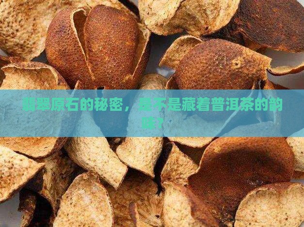 翡翠原石的秘密，是不是藏着普洱茶的韵味？