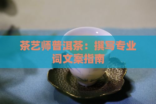 茶艺师普洱茶：撰写专业词文案指南