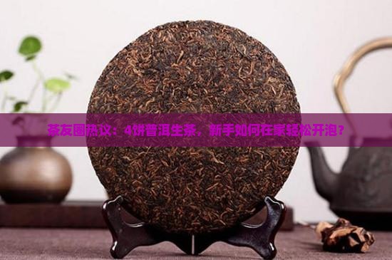 茶友圈热议：4饼普洱生茶，新手如何在家轻松开泡？