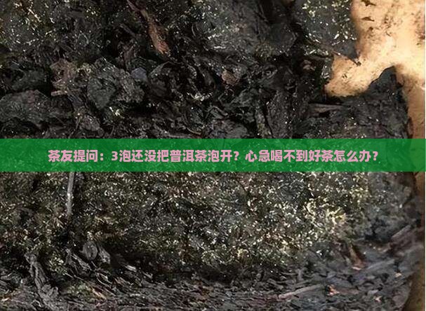 茶友提问：3泡还没把普洱茶泡开？心急喝不到好茶怎么办？