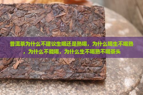 普洱茶为什么不建议生喝还是熟喝，为什么喝生不喝熟，为什么不能喝，为什么生不喝熟不喝茶头