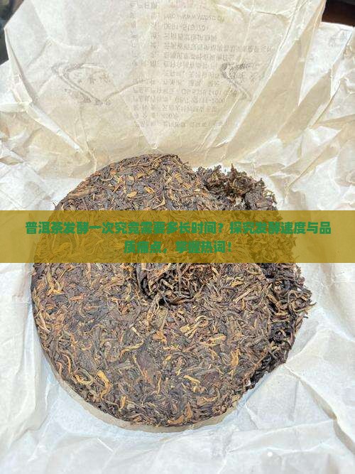 普洱茶发酵一次究竟需要多长时间？探究发酵速度与品质痛点，掌握热词！