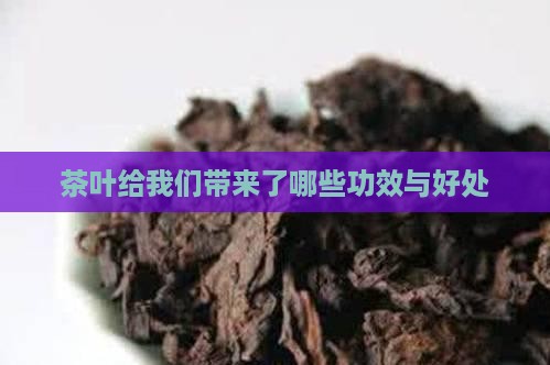 茶叶给我们带来了哪些功效与好处