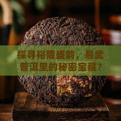 探寻裕隆盛韵，易武普洱里的秘密宝藏？