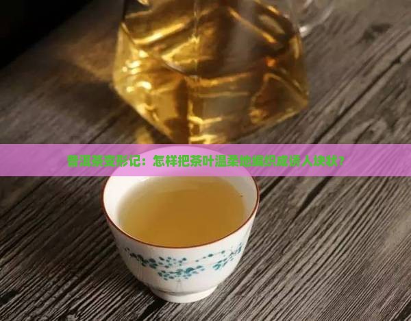 普洱茶变形记：怎样把茶叶温柔地编织成诱人块状？