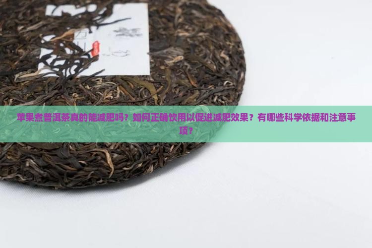 苹果煮普洱茶真的能减肥吗？如何正确饮用以促进减肥效果？有哪些科学依据和注意事项？