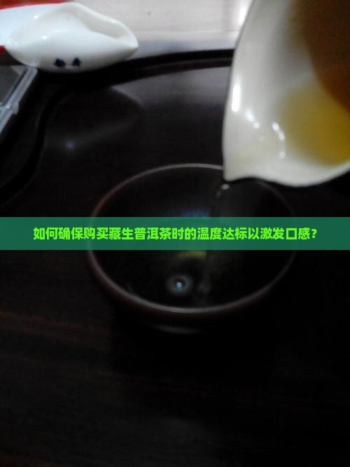 如何确保购买藏生普洱茶时的温度达标以激发口感？