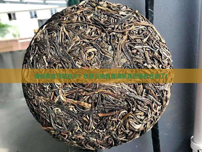 谁说陈皮只能泡水？这款三角包普洱茶竟把两者合体了！