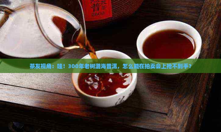 茶友视角：哇！300年老树潞海普洱，怎么能在拍卖会上抢不到手？