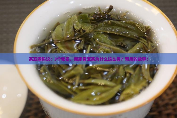 茶友圈热议：3个秘密，我家普洱茶为什么这么香？背后的故事！