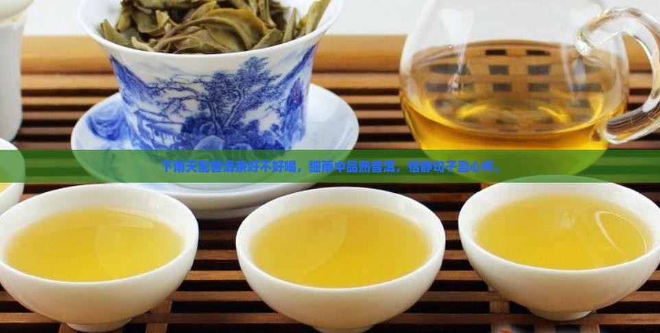 下雨天配普洱茶好不好喝，细雨中品熟普洱，恬静句子盈心怀。