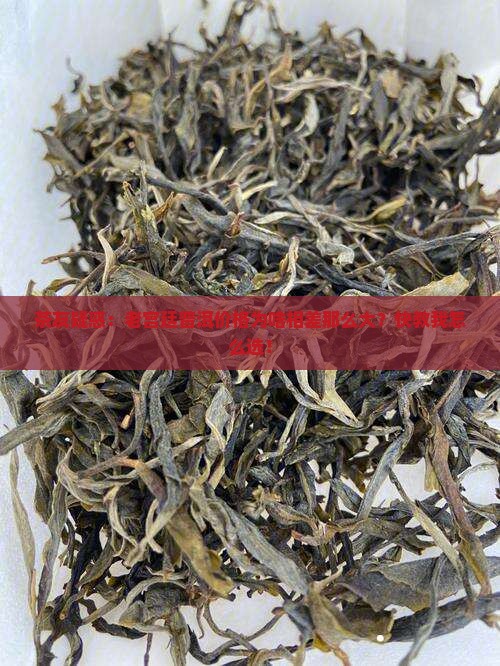 茶友疑惑：老宫廷普洱价格为啥相差那么大？快教我怎么选！