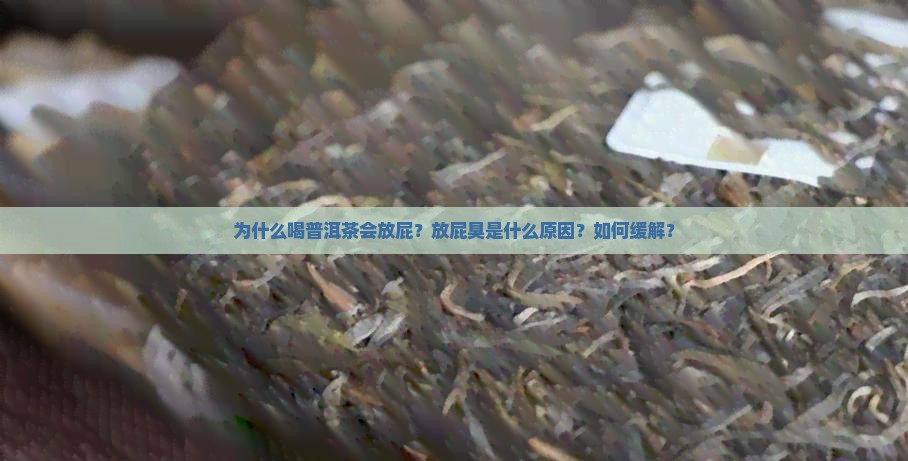 为什么喝普洱茶会放屁？放屁臭是什么原因？如何缓解？