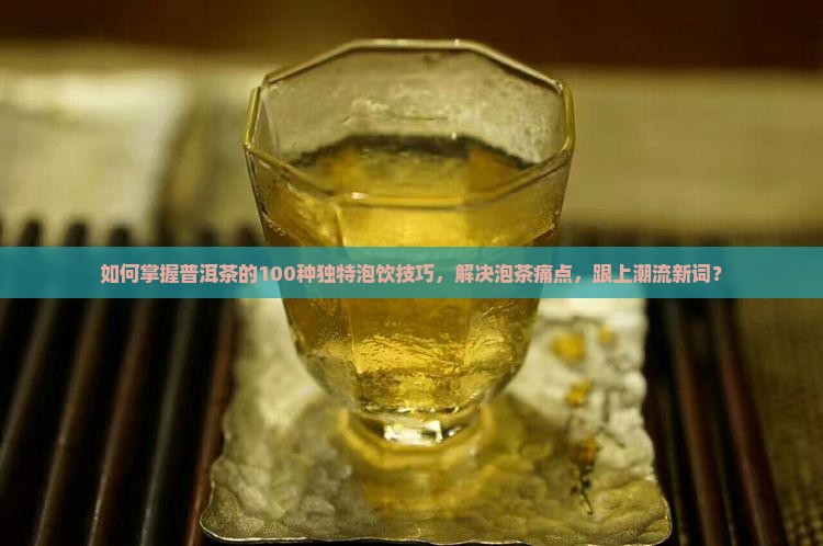 如何掌握普洱茶的100种独特泡饮技巧，解决泡茶痛点，跟上潮流新词？