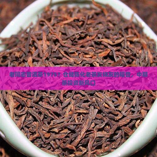 老同志普洱茶1975？仓储陈化老茶发烧友的福音，中期茶投资新风口